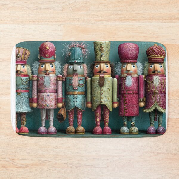 Item preview, The Nutcracker Parade - S11 - Nutcracker - Puzzle - Clocks - Bath Mat designed and sold by EM-AIART.