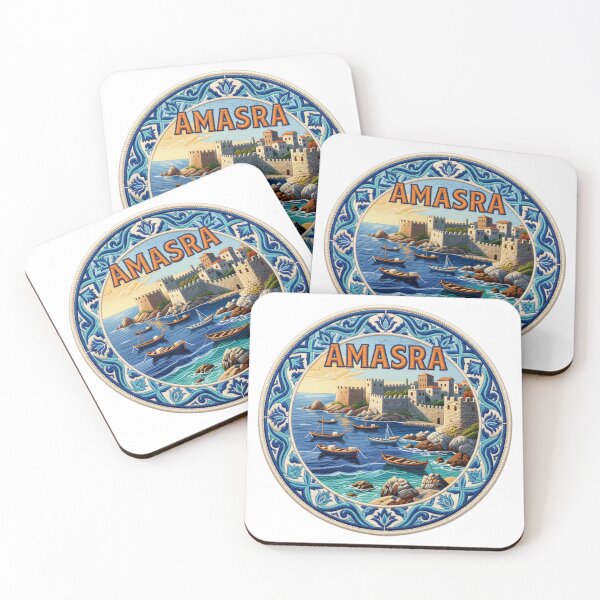 Item preview, Amasra Turkey Black Sea Harbor Fortress Embroidered Patch Sticker designed and sold by Imaginarium of Chaos falcon88 .