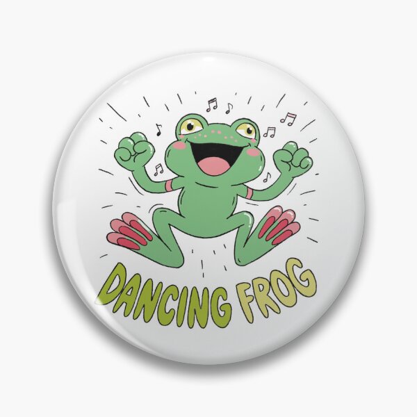 Item preview, Dancing Frog Funny Sticker designed and sold by Orillia.