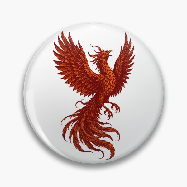 Item preview, Fire Phoenix Illustration – Mythical Rebirth Art designed and sold by xndrlab.