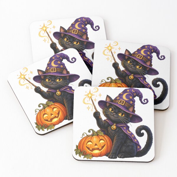 Item preview, Halloween Wizard Cat designed and sold by Natrix Art Design.