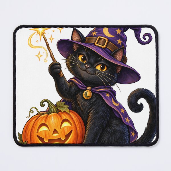Item preview, Halloween Wizard Cat designed and sold by Natrix Art Design.