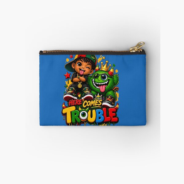 Item preview, Here Comes Trouble Hip Hop Cartoon Monster Design designed and sold by digitalbob60.