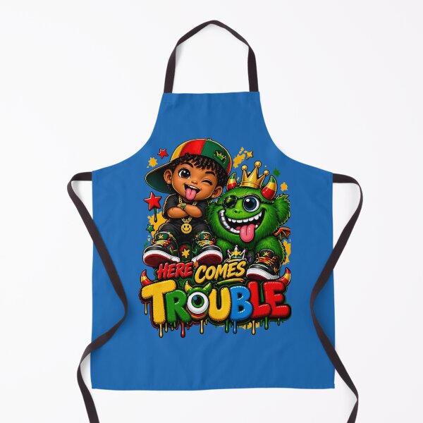 Item preview, Here Comes Trouble Hip Hop Cartoon Monster Design designed and sold by digitalbob60.