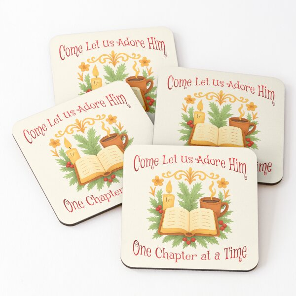 Item preview, Come Let Us Adore Him Christian Christmas Book Lover designed and sold by Sachie's Studio.