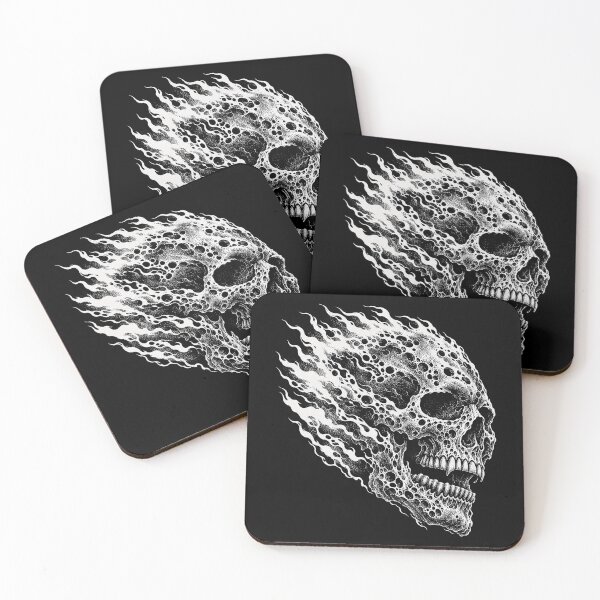 Item preview, Melting Flame Skull Illustration designed and sold by SassCity.