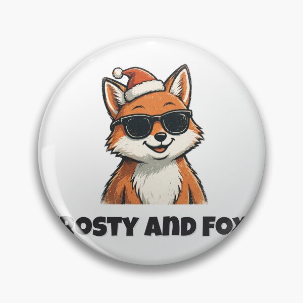 Item preview, Frosty And Foxy Funny Fox Christmas Design designed and sold by Wild Shades.