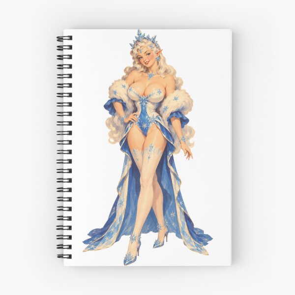 Item preview, Vintage Winter Elf Pin Up Girl – Retro Snow Queen Fantasy designed and sold by Cosplayvintage.