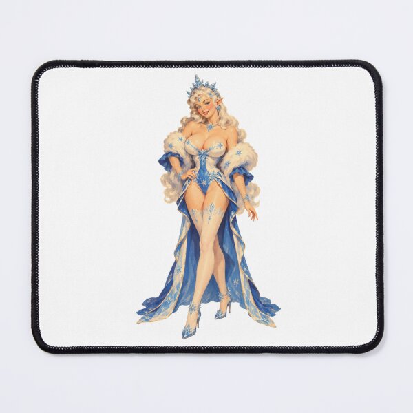 Item preview, Vintage Winter Elf Pin Up Girl – Retro Snow Queen Fantasy designed and sold by Cosplayvintage.