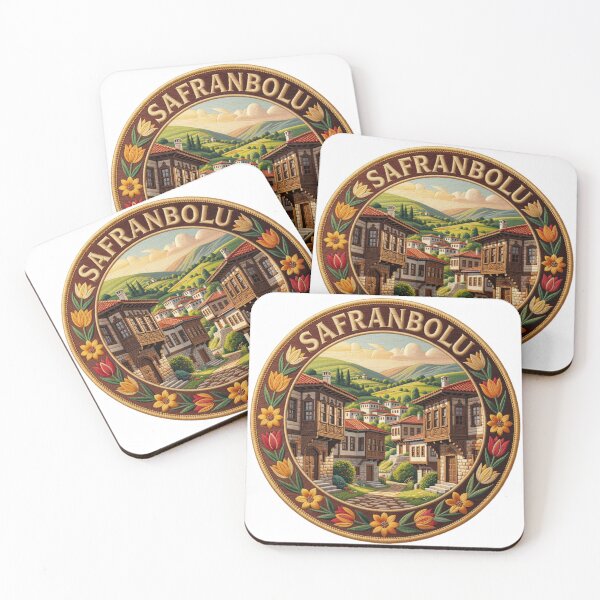 Item preview, Safranbolu Turkey Ottoman Town Saffron Embroidered Patch Sticker designed and sold by Imaginarium of Chaos falcon88 .