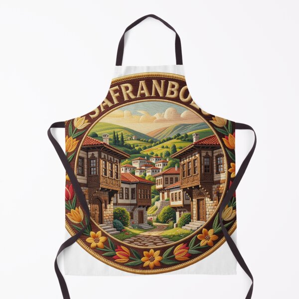 Item preview, Safranbolu Turkey Ottoman Town Saffron Embroidered Patch Sticker designed and sold by Imaginarium of Chaos falcon88 .