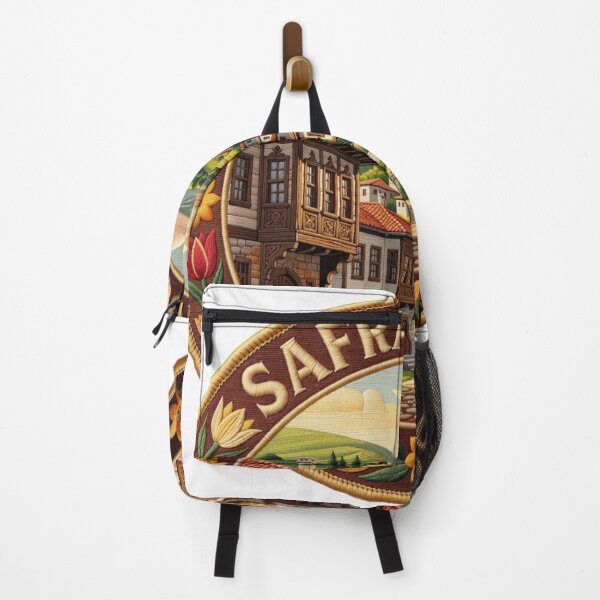 Item preview, Safranbolu Turkey Ottoman Town Saffron Embroidered Patch Sticker designed and sold by Imaginarium of Chaos falcon88 .