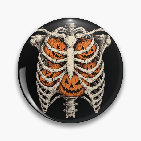 Item preview, Skeleton Ribcage Filled with Jack O Lanterns designed and sold by SassCity.
