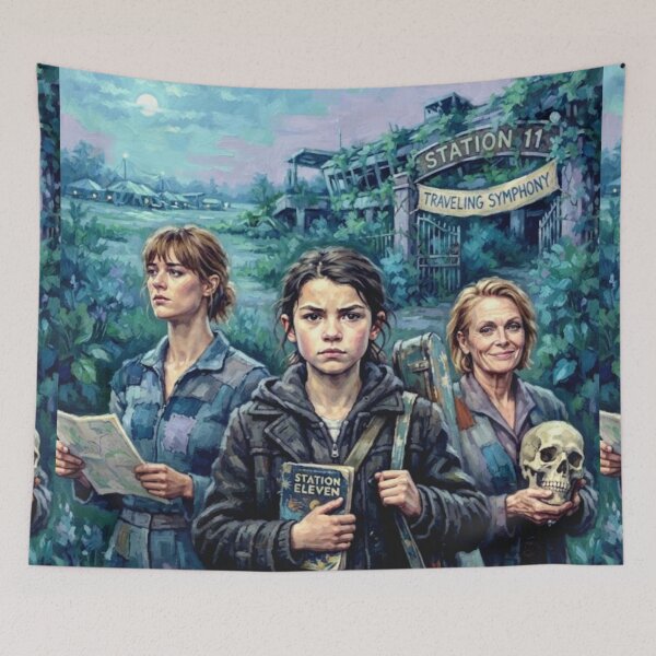 Item preview, Station Eleven Sci-Fi Drama Fine Art Tribute designed and sold by Art's Diner.