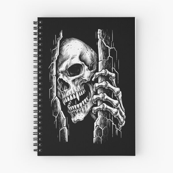 Item preview, Glitch Skull Skeleton Horror Illustration designed and sold by SassCity.