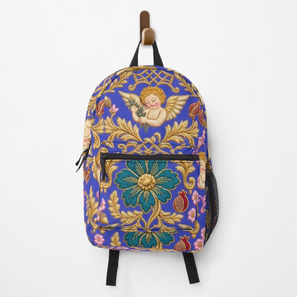 Item preview, Baroque Golden Cherub And Teal Floral designed and sold by Vasator1585.