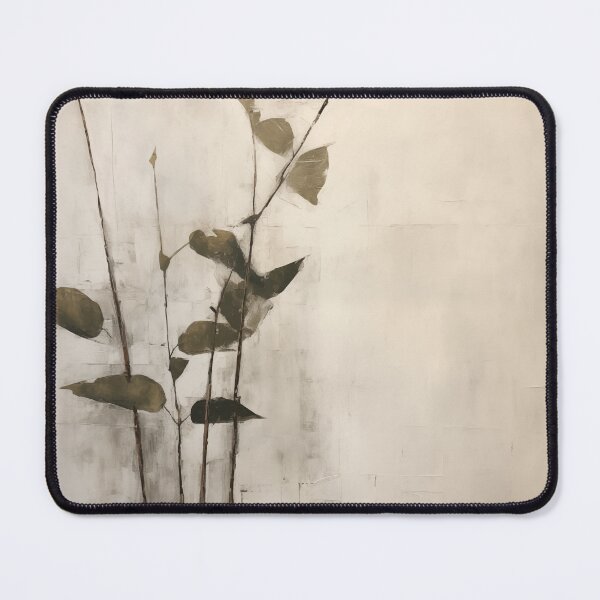 Item preview, Wabi sabi and japandi inspired dark sage minimalist leaves designed and sold by filigreedigital.