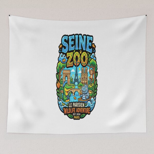 Item preview, Seine Zoo Paris Wildlife Adventure – Cute Animal Travel Design designed and sold by CatLovers Studio.