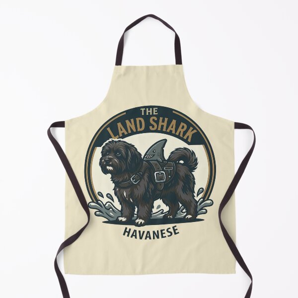 Item preview, The Land Shark – Havanese Black Dog Design designed and sold by Vin  Zzep.