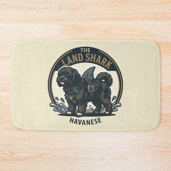 Item preview, The Land Shark – Havanese Black Dog Design designed and sold by Vin  Zzep.