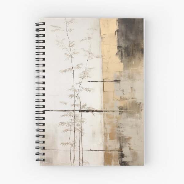 Item preview, Wabi sabi and japandi inspired minimalist bamboo print with gold accent designed and sold by filigreedigital.