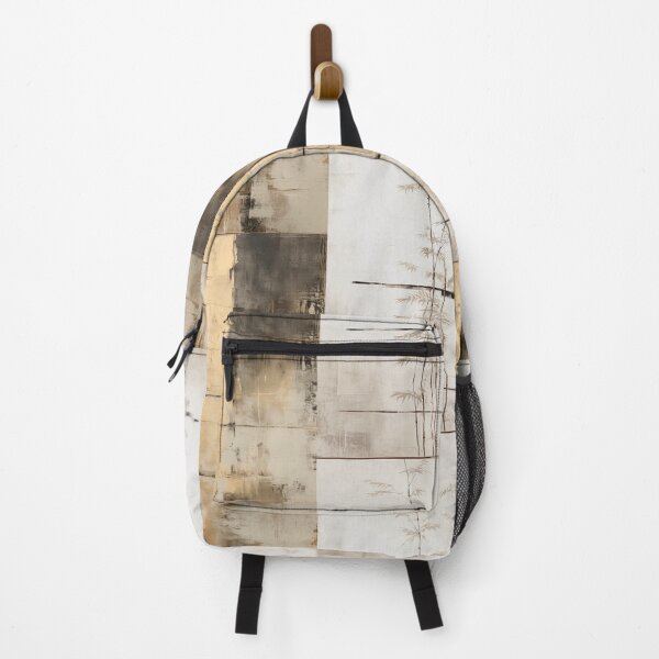 Item preview, Wabi sabi and japandi inspired minimalist bamboo print with gold accent designed and sold by filigreedigital.