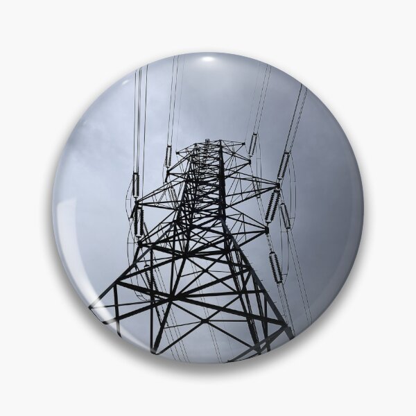 Item preview, Ultrawide shot from beneath power tower with threatening sky designed and sold by lisavonbiela.