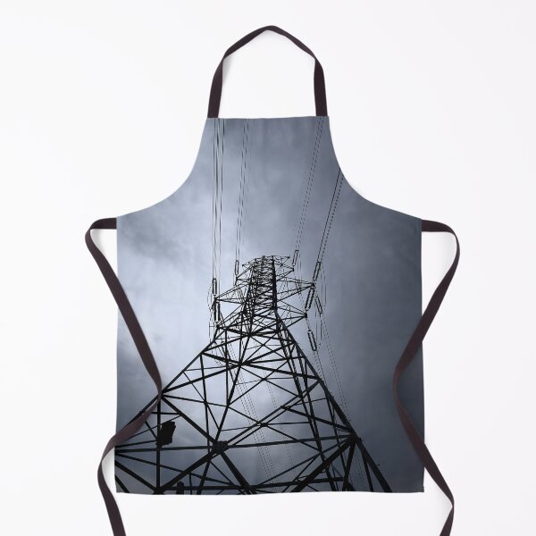 Item preview, Ultrawide shot from beneath power tower with threatening sky designed and sold by lisavonbiela.