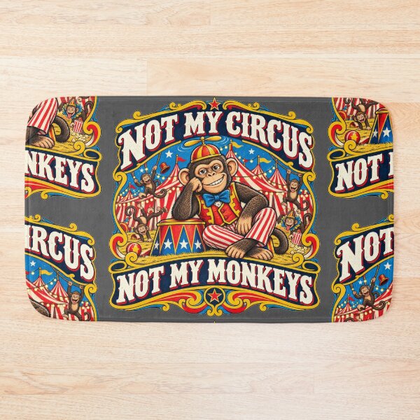 Item preview, Not My Circus Not My Monkeys Shirt | Funny Monkey T-Shirt | Vintage Circus Tee | Sarcastic Chaos Shirt | Funny Saying Graphic Tee designed and sold by markmm9.
