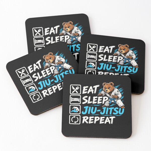 Item preview, Eat Sleep Jiu Jitsu Repeat Bear  designed and sold by Moizento.