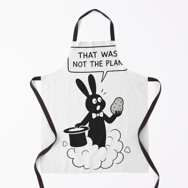 Item preview, That Was Not The Plan – Funny Magician Rabbit & Potato – Relatable Fail Humor Art Tee designed and sold by bobscraze.