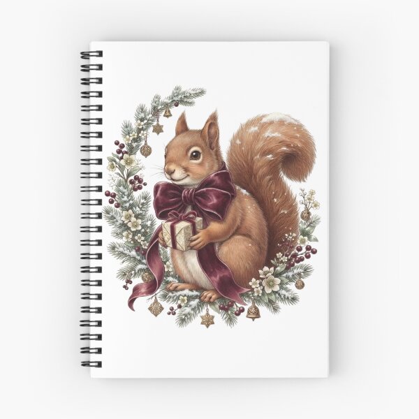 Item preview, Christmas Squirrel – Elegant Winter Woodland Christmas designed and sold by ImageryLoom.