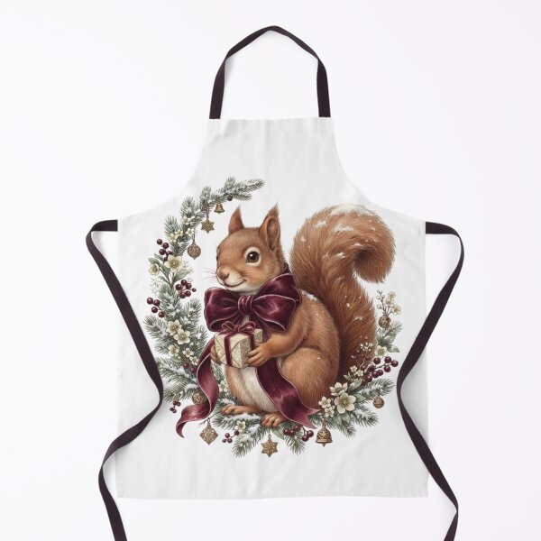 Item preview, Christmas Squirrel – Elegant Winter Woodland Christmas designed and sold by ImageryLoom.