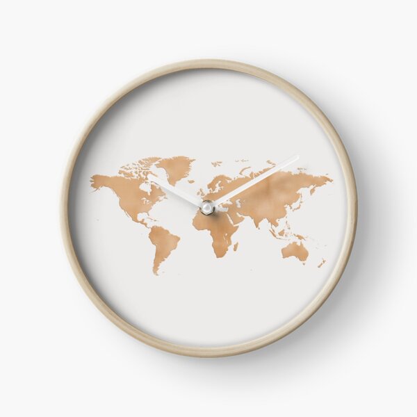 Item preview, Grey and Copper World Map designed and sold by lolomastudio.