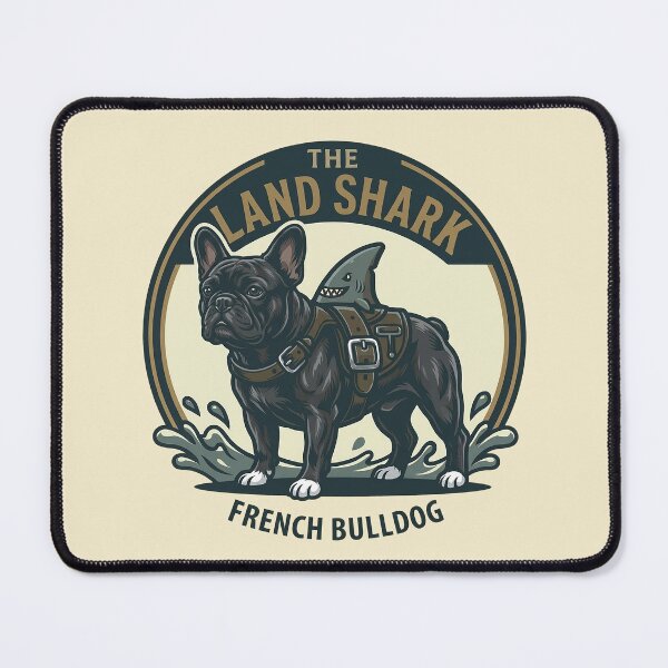 Item preview, The Land Shark - Black French Bulldog designed and sold by Vin Zzep.