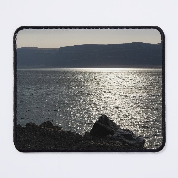 Item preview, High contrast sunset sparkling across Banks Lake in Washington State designed and sold by lisavonbiela.