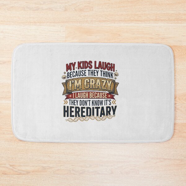 Item preview, I'm Crazy And It's Hereditary - Funny Parenting Quote Design designed and sold by Cree8if.