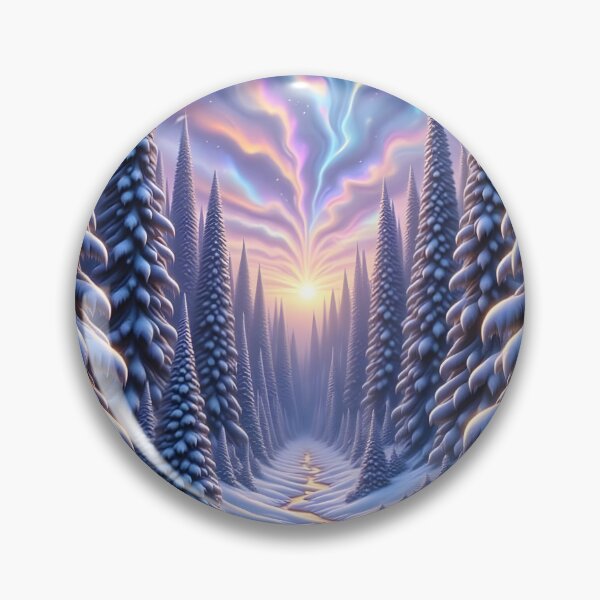 Item preview, Magical Winter Forest at Dusk designed and sold by Roanemermaid.