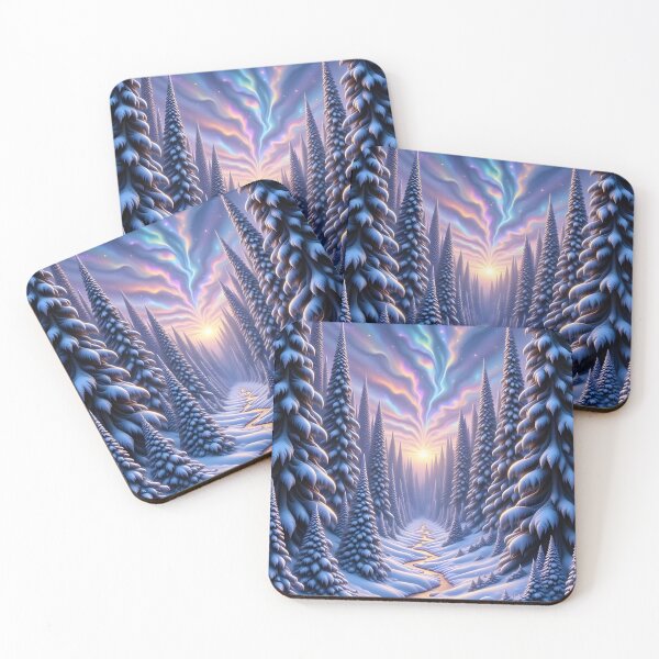 Item preview, Magical Winter Forest at Dusk designed and sold by Roanemermaid.