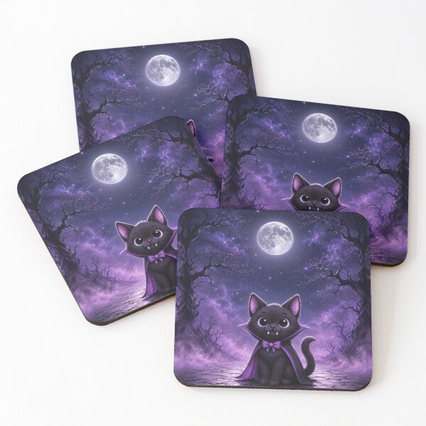 Item preview, The Purrfect Vampire - Purple Vampire Cat designed and sold by PurrfectWhisper.