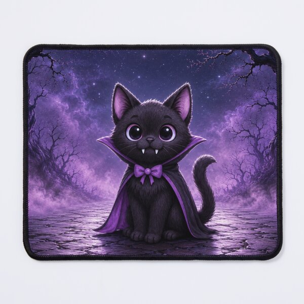 Item preview, The Purrfect Vampire - Purple Vampire Cat designed and sold by PurrfectWhisper.
