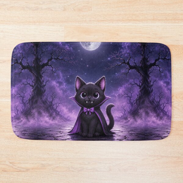 Item preview, The Purrfect Vampire - Purple Vampire Cat designed and sold by PurrfectWhisper.