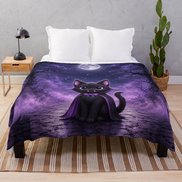 Item preview, The Purrfect Vampire - Purple Vampire Cat designed and sold by PurrfectWhisper.