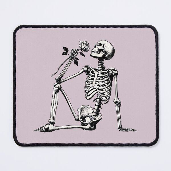 Item preview, Skeleton Lounging Smelling Rose Flower designed and sold by Lady-K-.