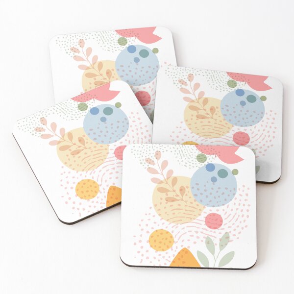 Item preview, Abstract Botanical Harmony - Pastels & Elements designed and sold by Qualali Studio.