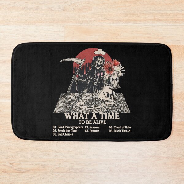 Item preview, Cool Sarcastic Skeleton Hilarious Halloween what a time to be alive  designed and sold by gear-posters.