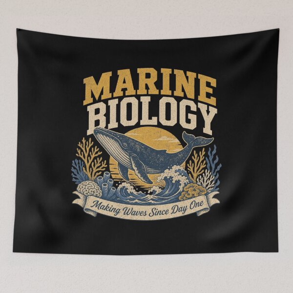 Item preview, Marine Biology Making Waves Since Day One Humpback Whale Ocean designed and sold by jeshands.