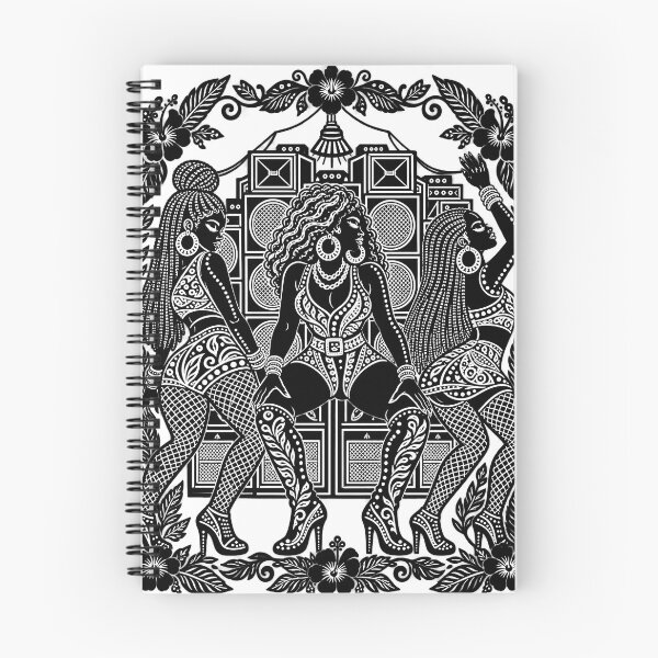 Item preview, Dancehall Queens Dancing Sound System Black White Art designed and sold by BASS-CULTURE.