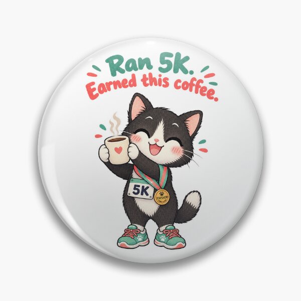 Item preview, Cute Kawaii Tuxedo Cat Running Coffee designed and sold by tobbyasz.