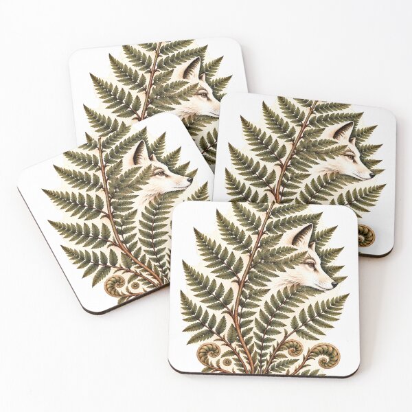 Item preview, The Fox in the Fern | Hidden Fox Botanical Art designed and sold by Norvian.